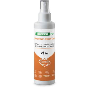 SILVECO PET NanoTear Stain Care - płyn na zacieki łzowe i przebarwienia